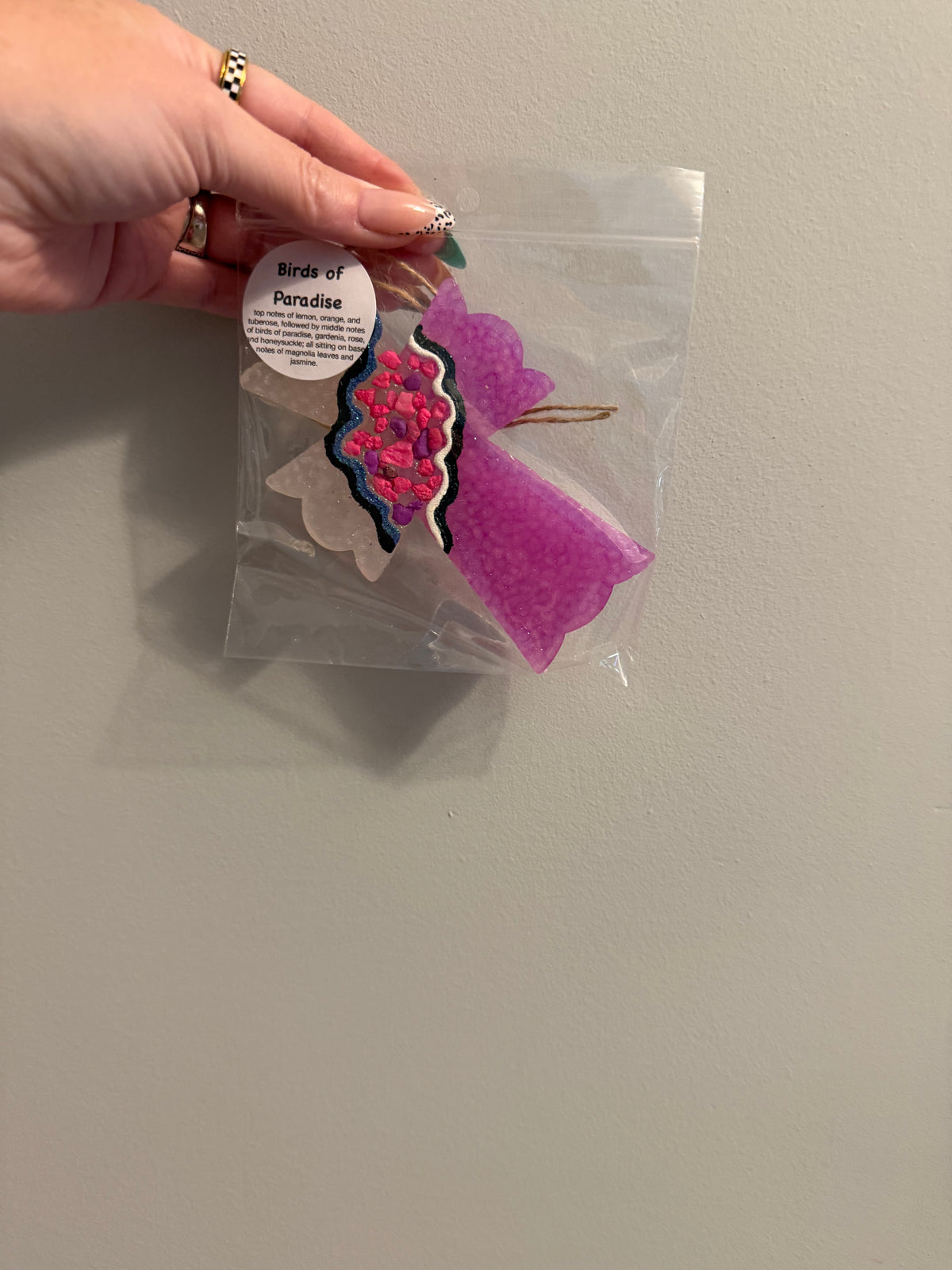 Cross car freshie (purple)