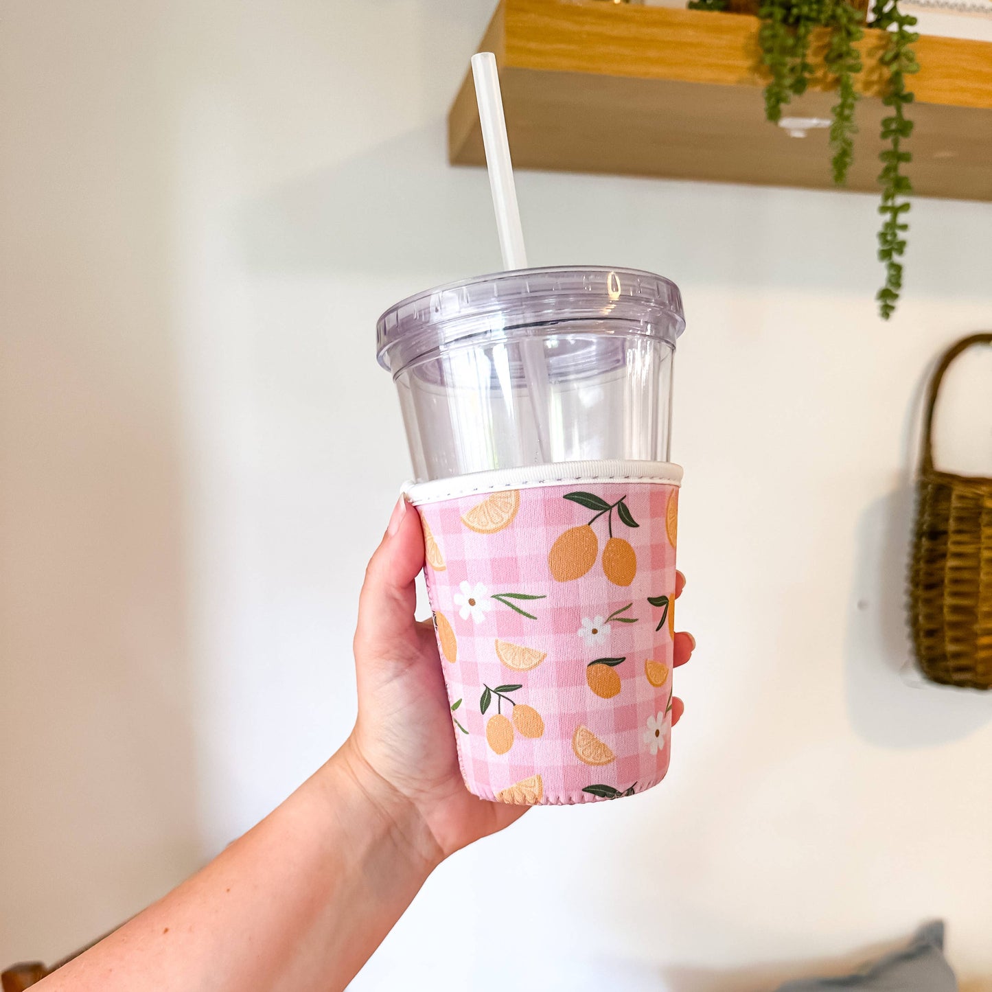 Lemon Gingham | Coffee Sleeve