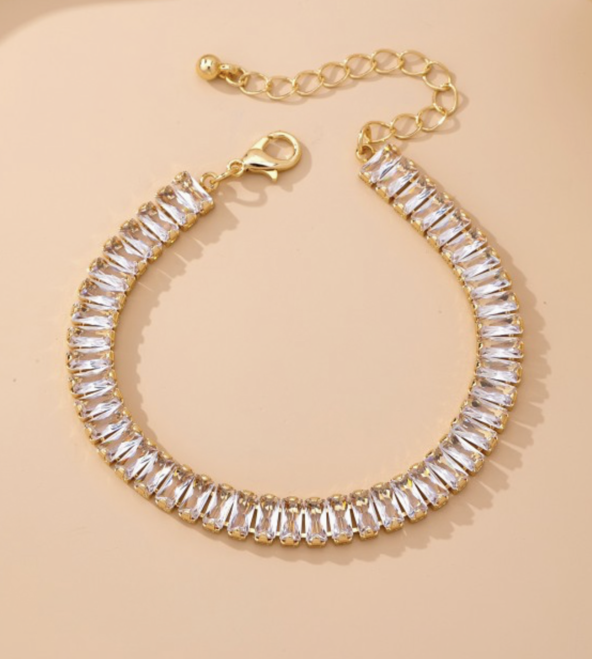 Crystal tennis bracelet