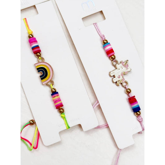 Kids Unicorn and Rainbow Adjustable Bracelet/Necklace