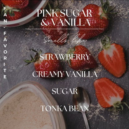 Pink Sugar and Vanilla Soy Candle
