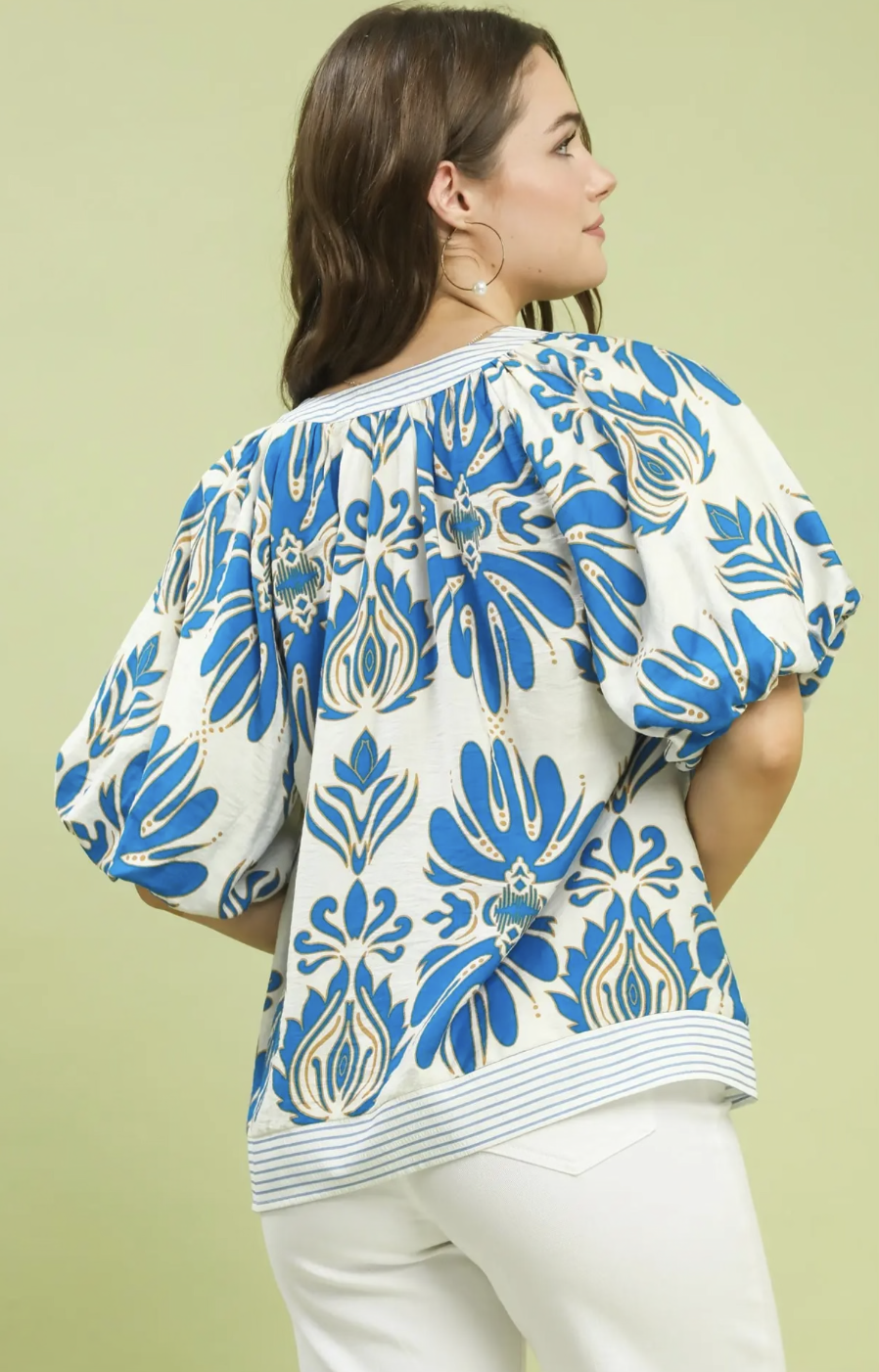 Indigo glow blouse