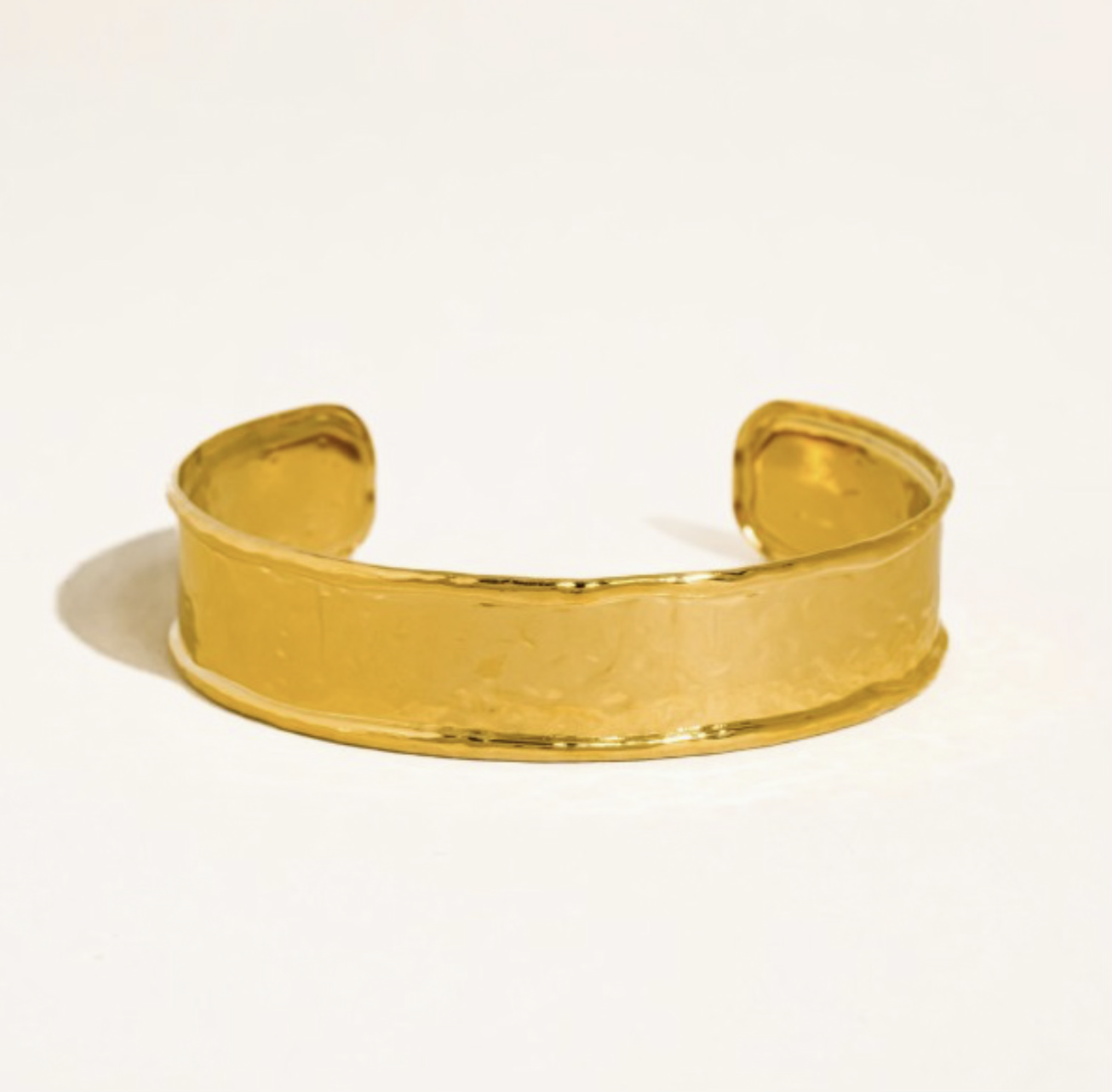 18K gold non tarnish cuff bracelet