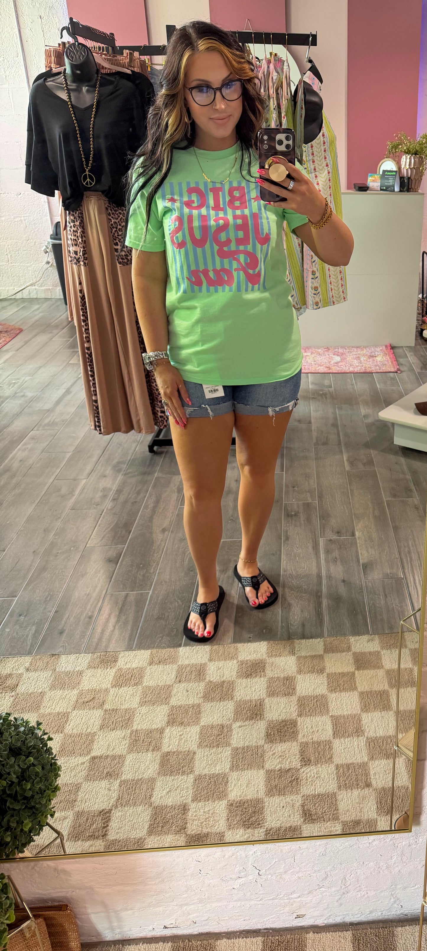 Big Jesus fan tee