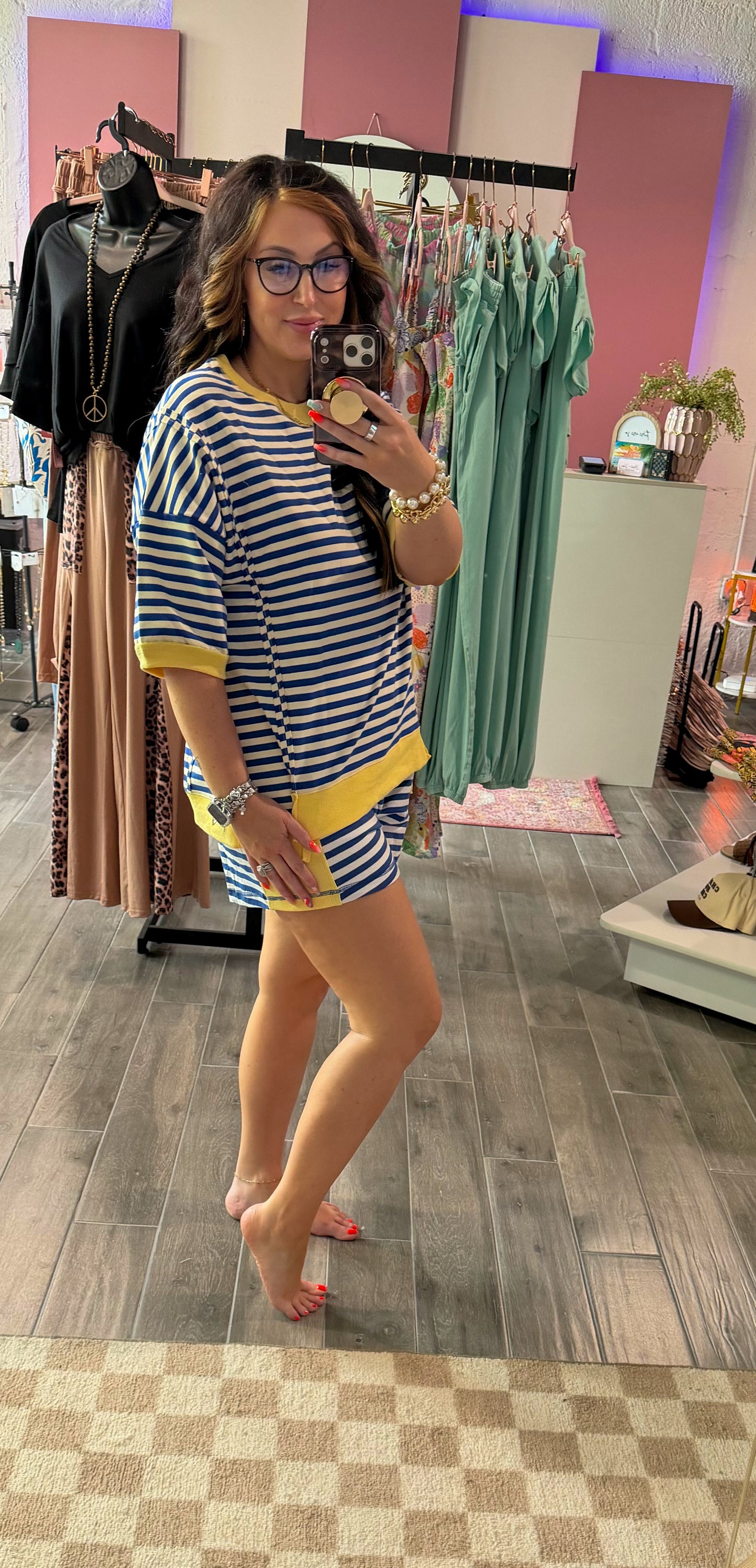 Lemon coast stripe bottoms