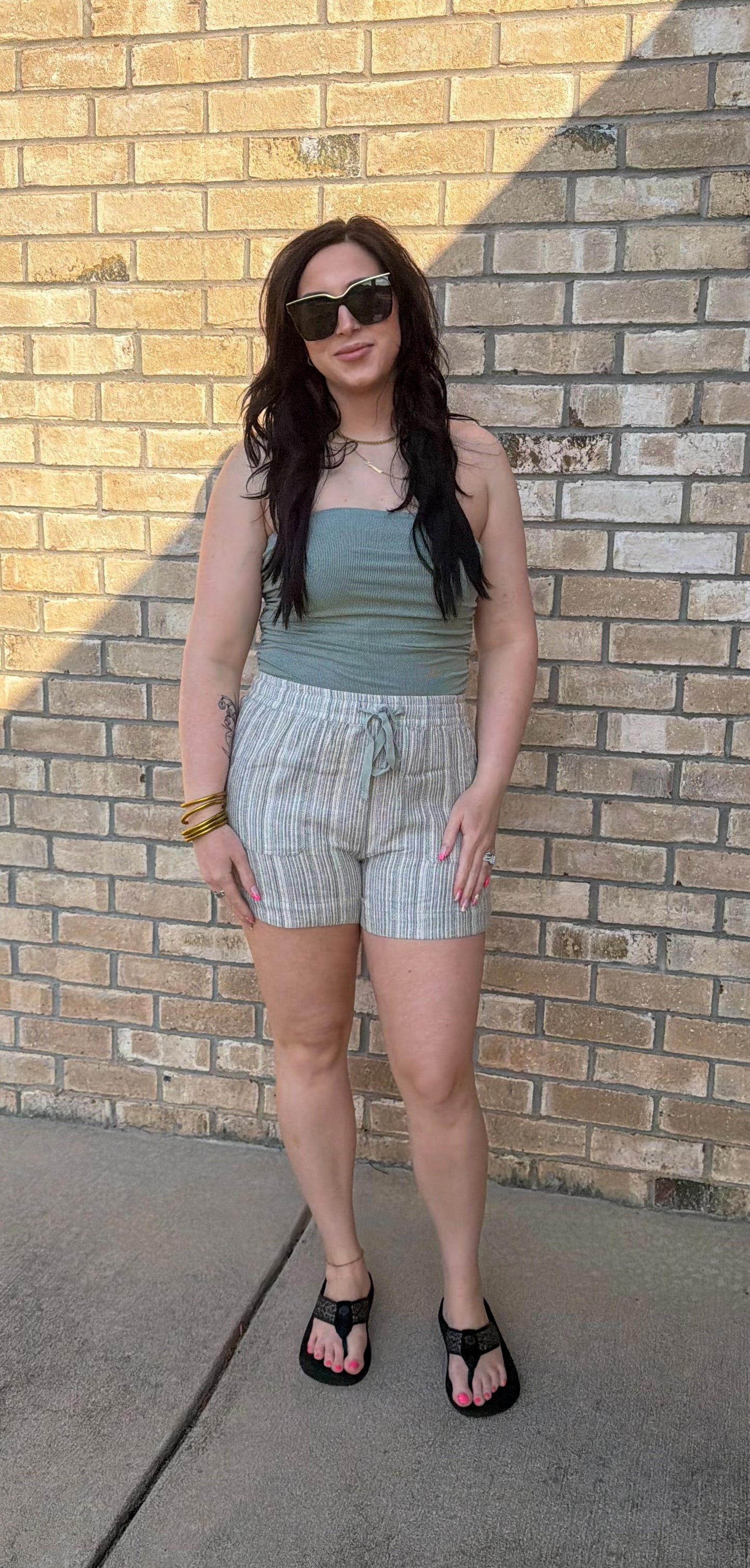Driftwood stripe shorts