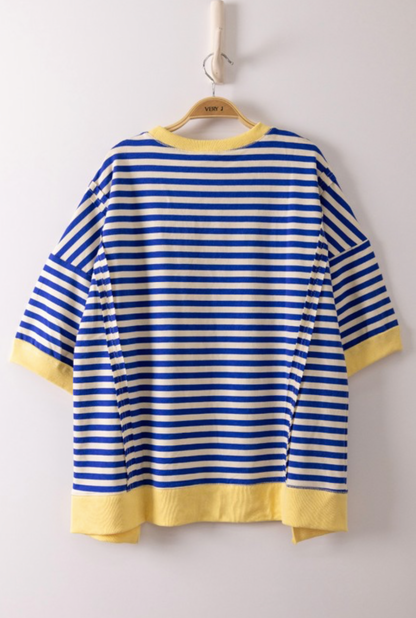 Lemon coast stripe tee