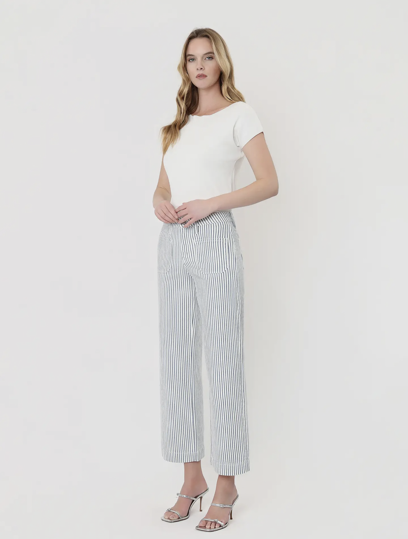 Harbor Stripe Denim Pants
