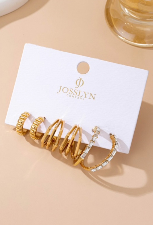 Stacked in Style Hoop Set