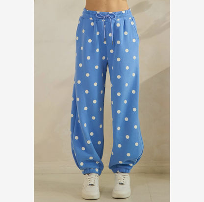 Bluebird Polka Dot Joggers
