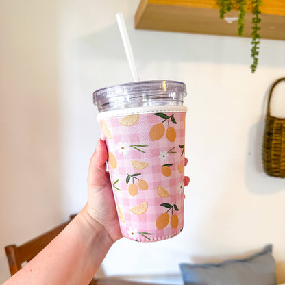 Lemon Gingham | Coffee Sleeve