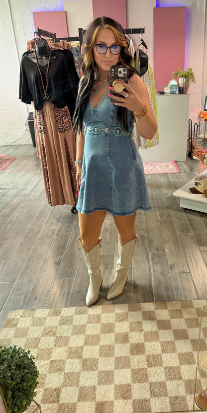 Saddle Up Sweetheart Dress