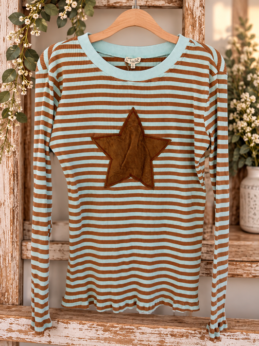 Lucky Star Striped Top