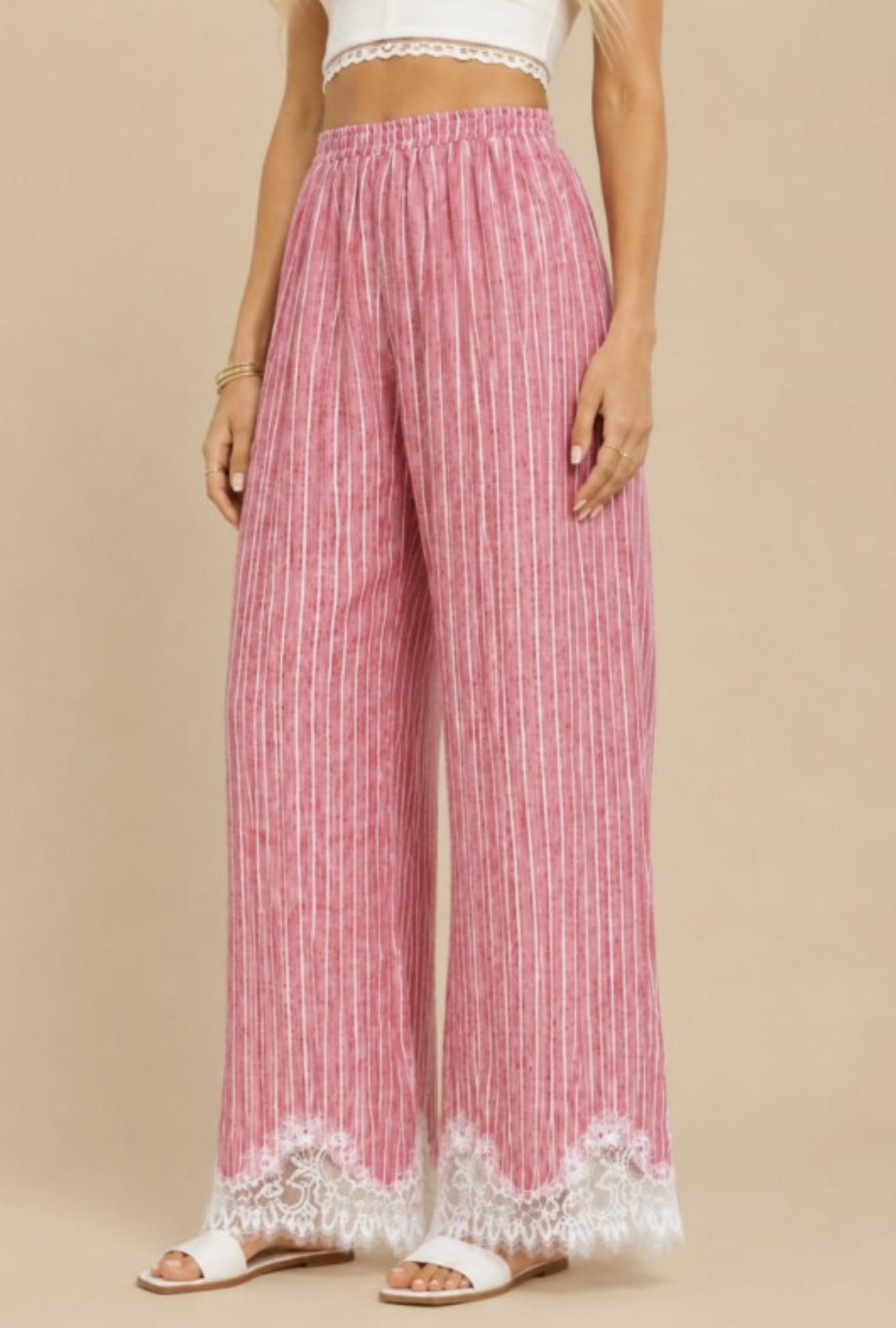 Blushing Belle Lace Pants