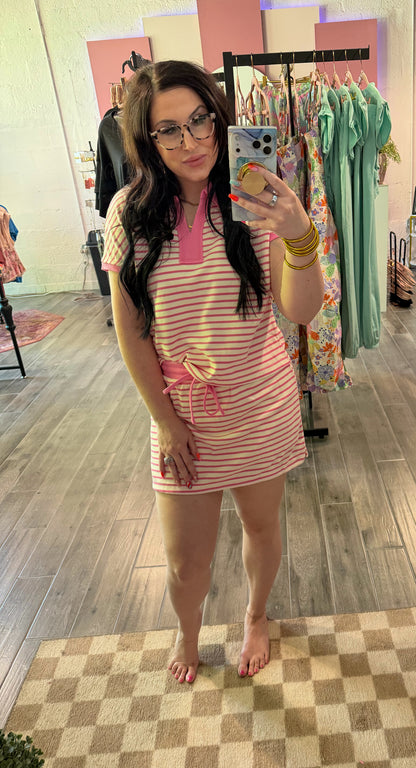 Pretty In Pink Polo Set