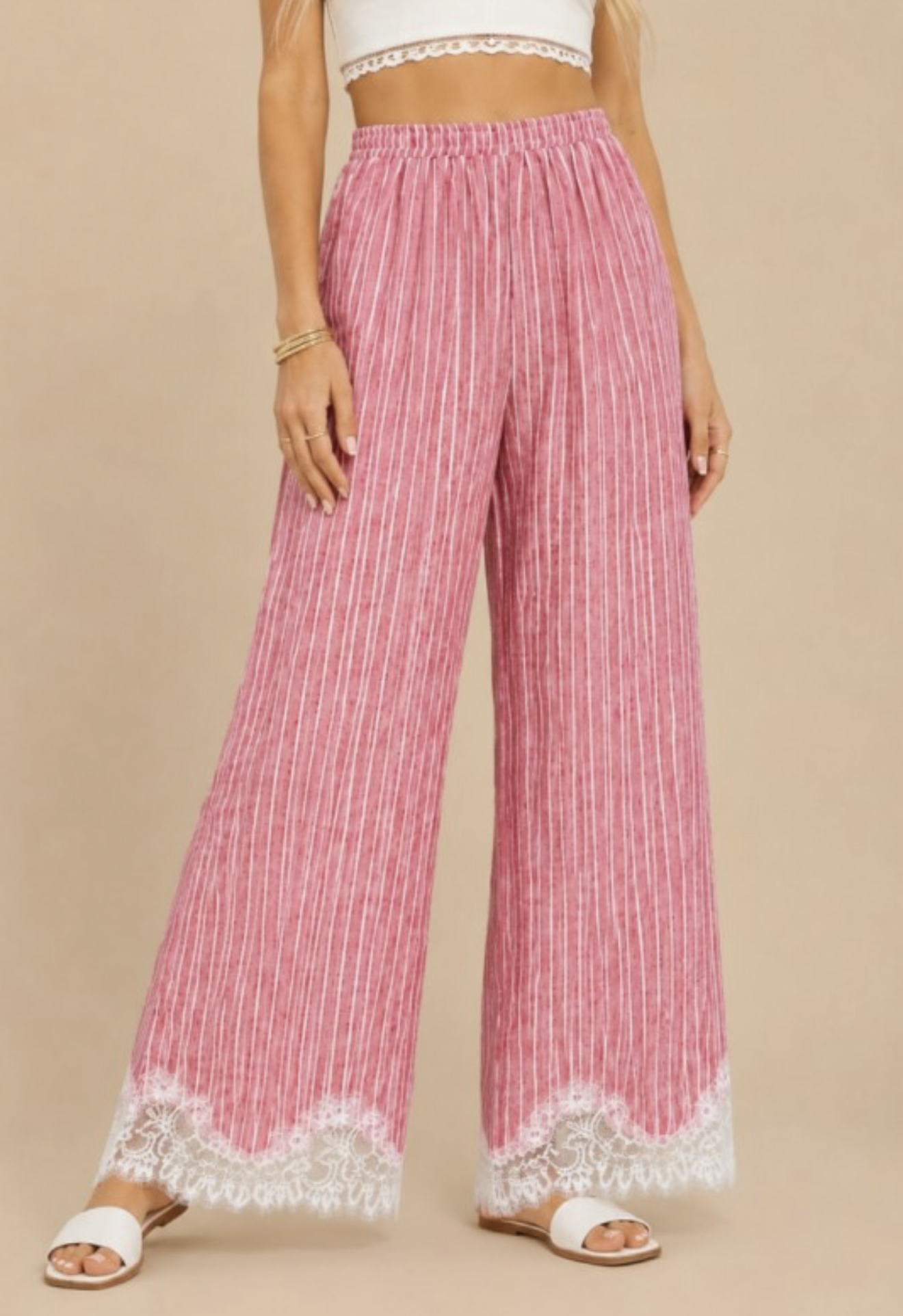 Blushing Belle Lace Pants