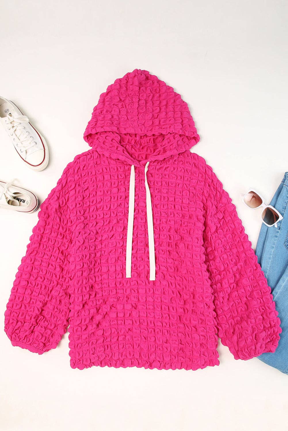 Saddle Blush Waffle Hoodie