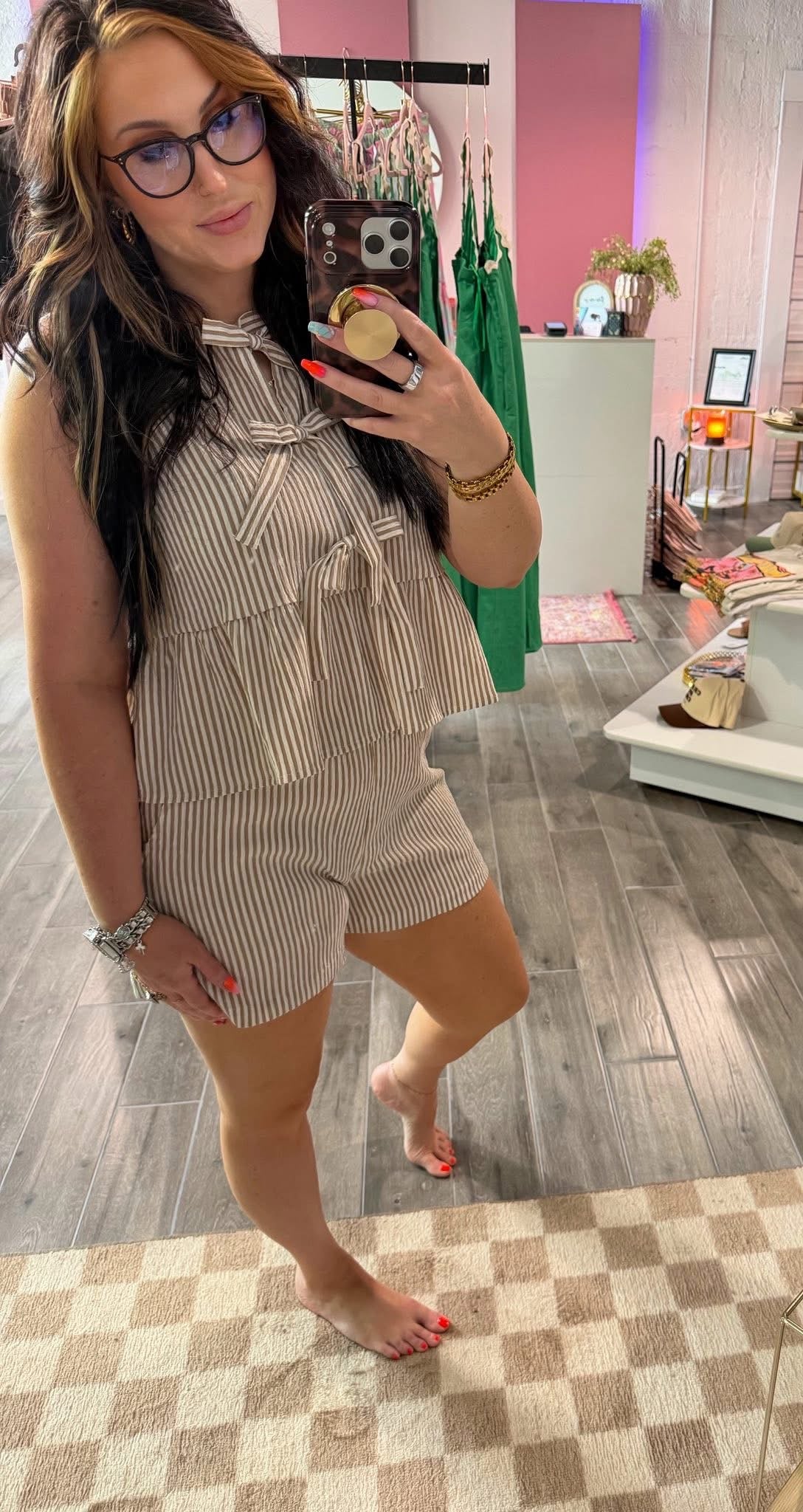 Beige Breeze Shorts