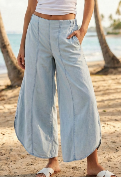 Easy Does It Chambray Pants