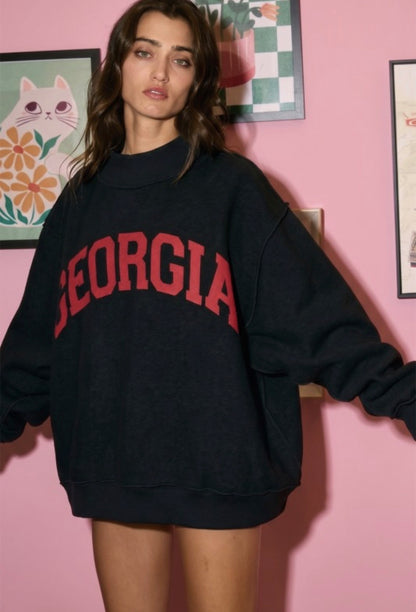 Between the Hedges reversible Mock Neck