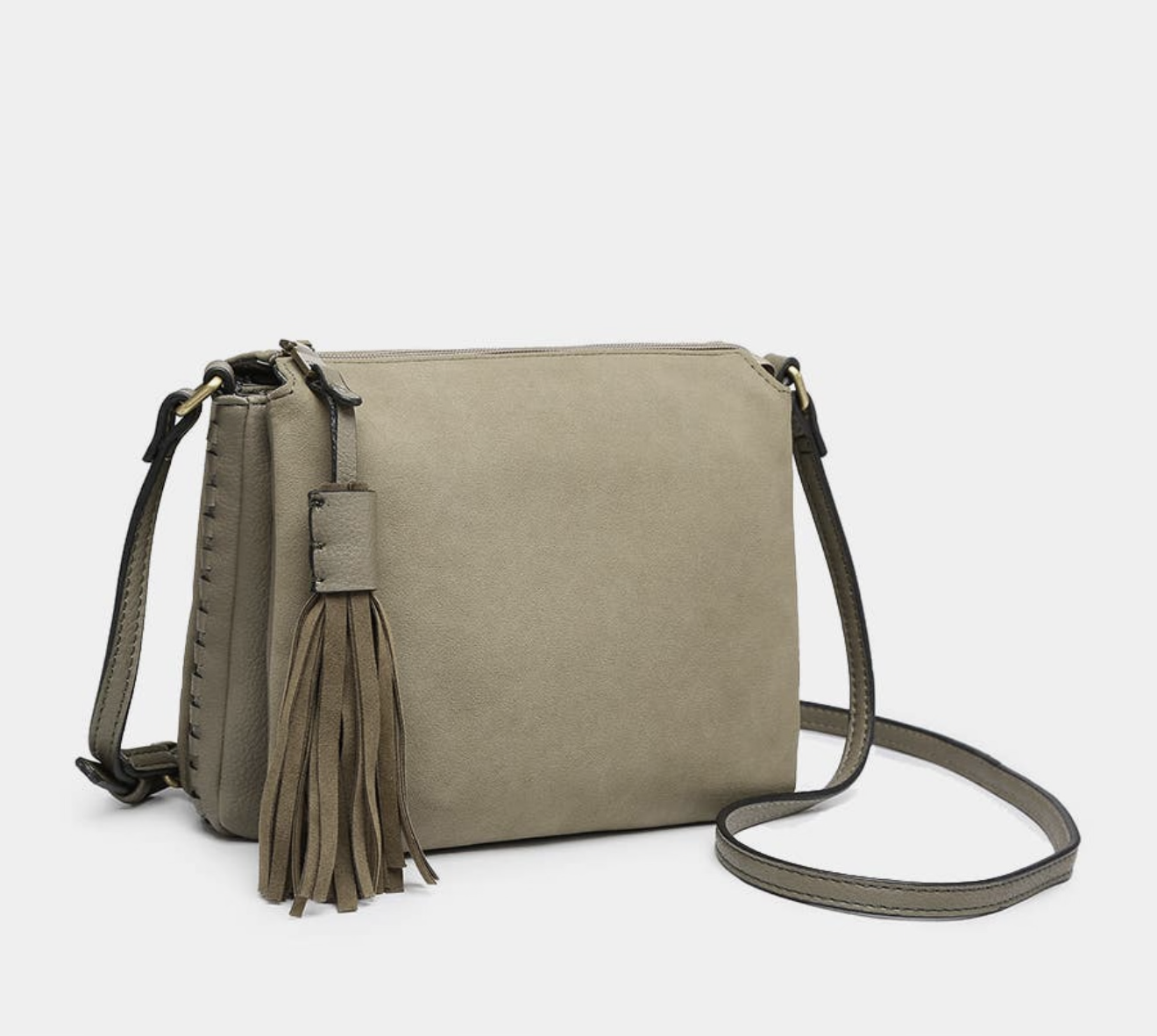 Sage and Tassel Bag