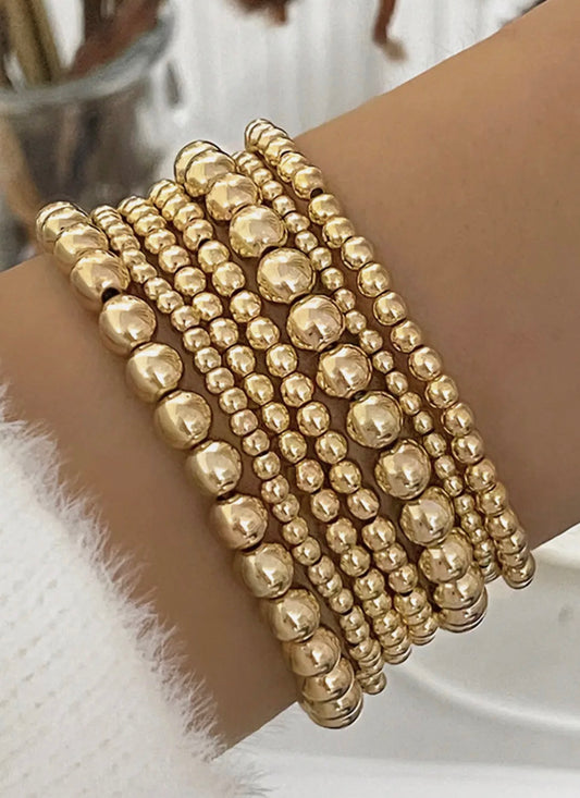7pc beaded luxury bracelets