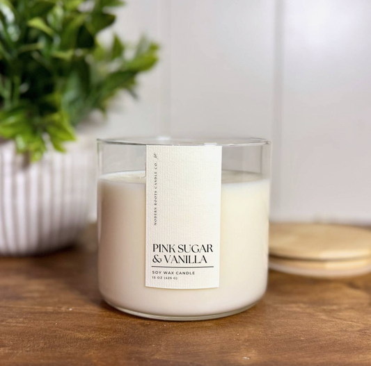 Pink Sugar and Vanilla Soy Candle
