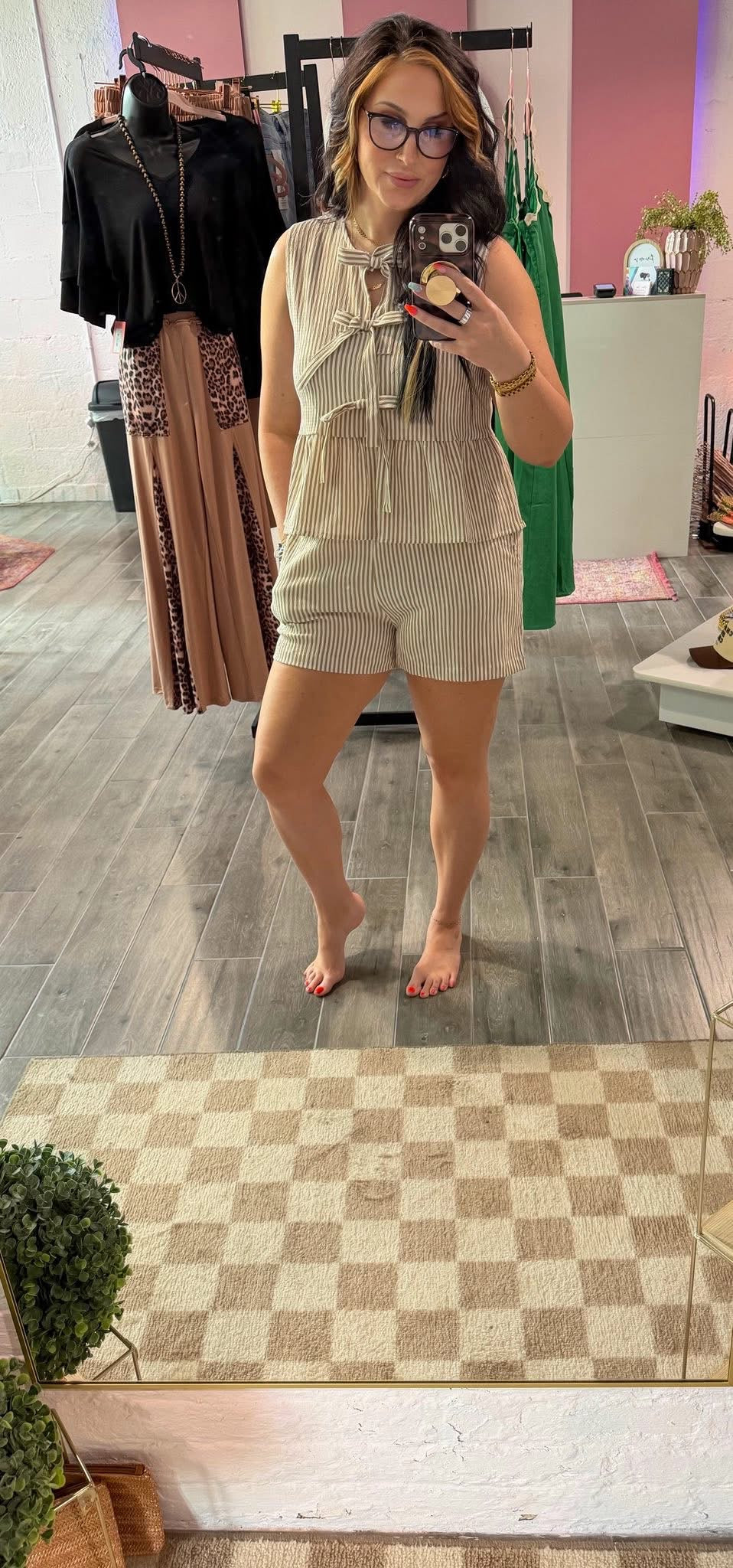 Beige Breeze Shorts