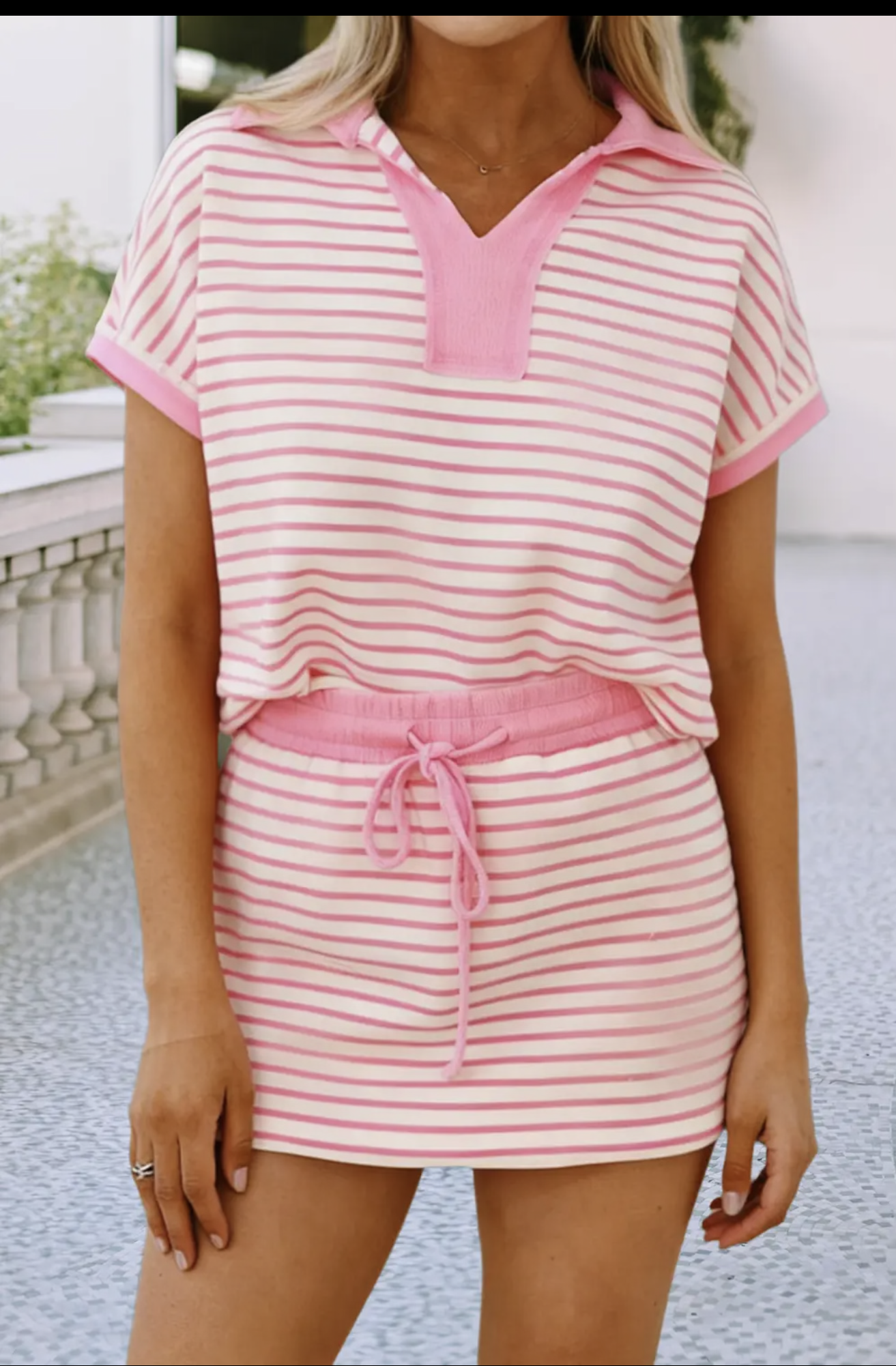 Pretty In Pink Polo Set