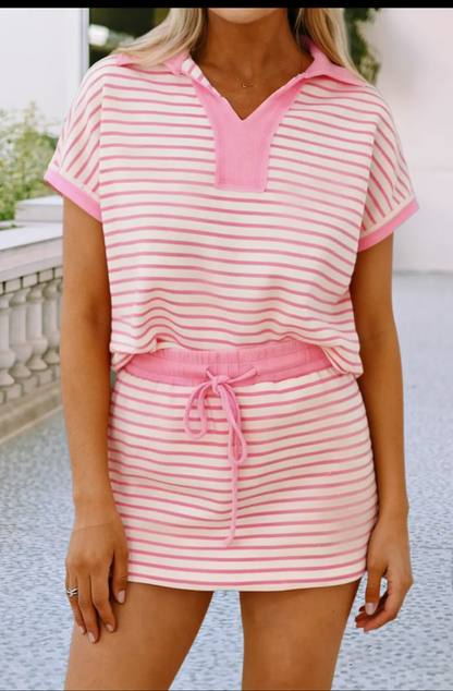 Pretty In Pink Polo Set