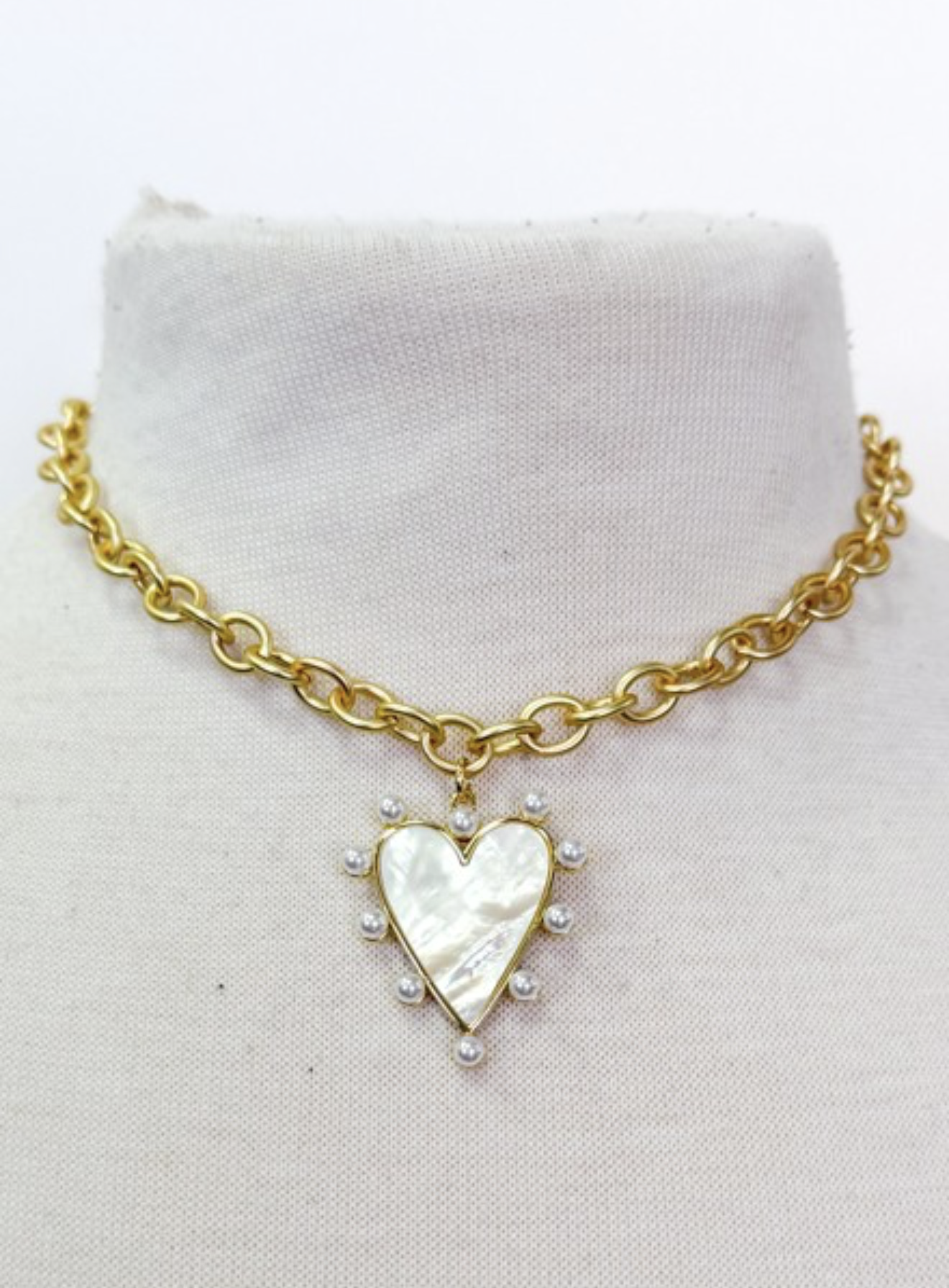 Spotted Heart Necklace