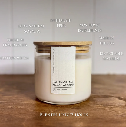 Palo Santo & Mossy Woods Soy Candle