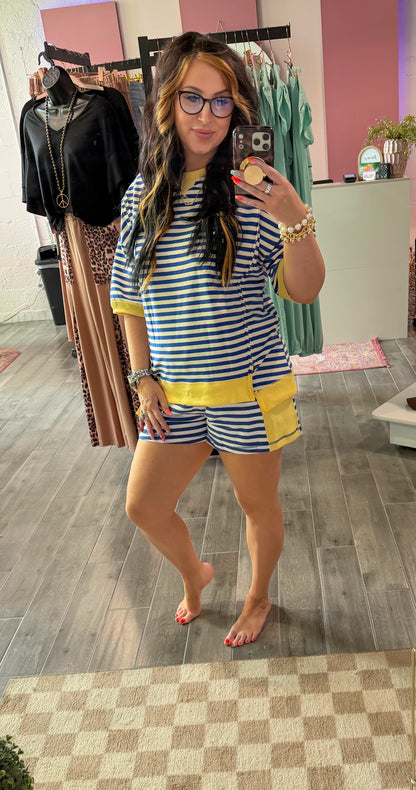 Lemon coast stripe tee