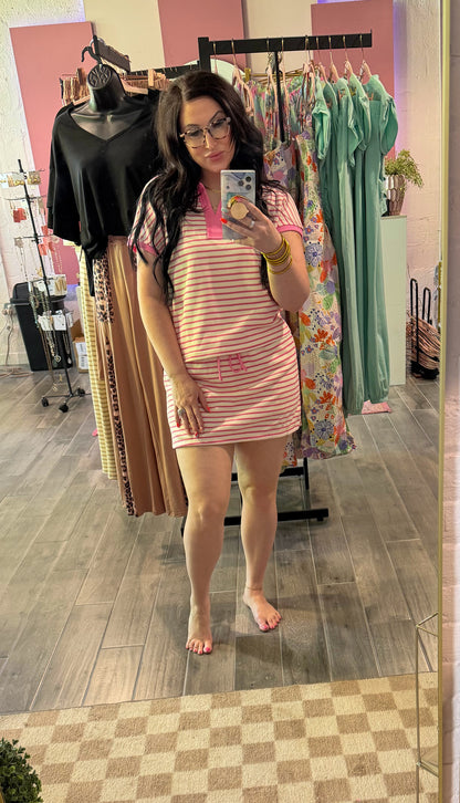 Pretty In Pink Polo Set