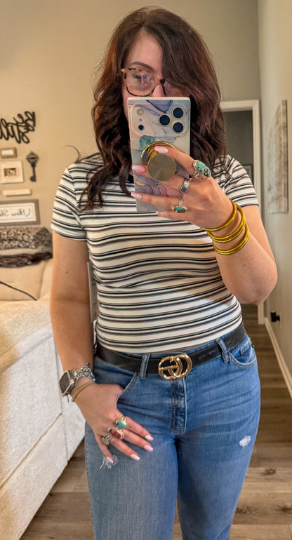 Classic chic stripe tee