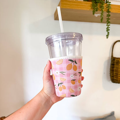 Lemon Gingham | Coffee Sleeve