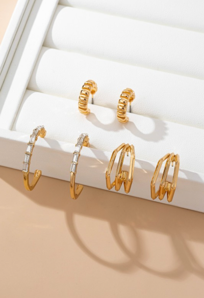 Stacked in Style Hoop Set