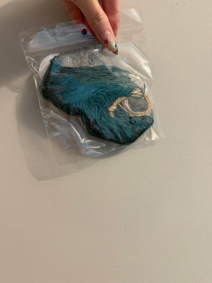 Dice with fringe (green)