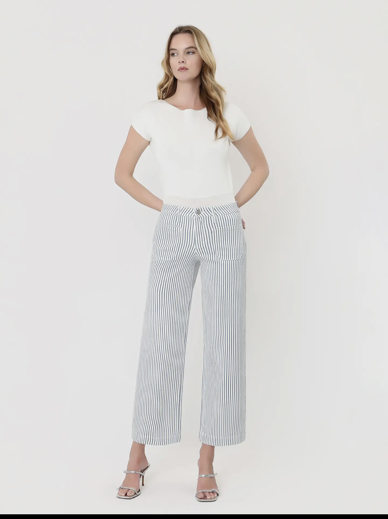 Harbor Stripe Denim Pants