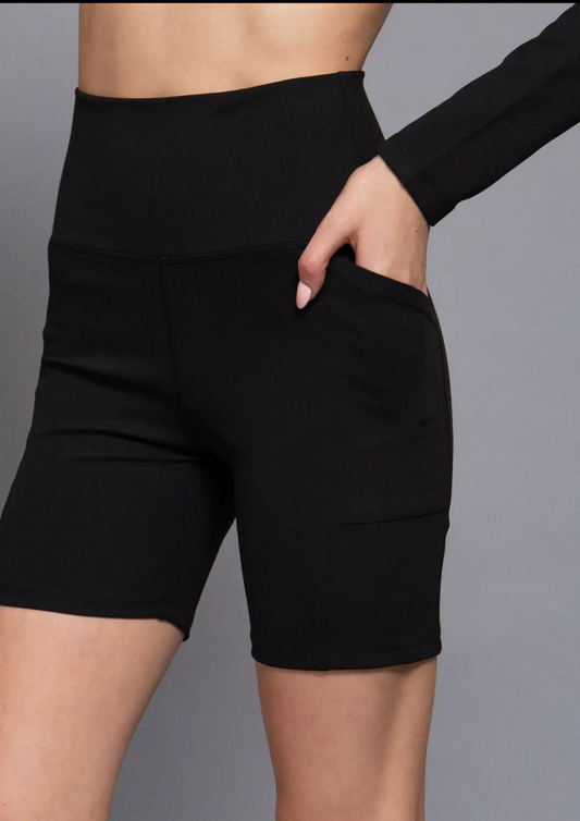 Black biker shorts