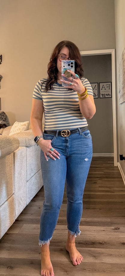 Saltwater stripe tee