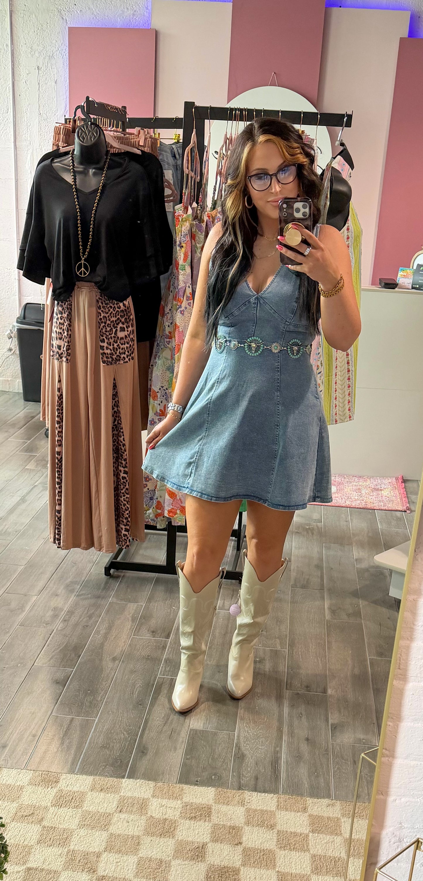 Saddle Up Sweetheart Dress