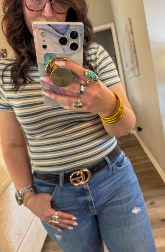 Saltwater stripe tee