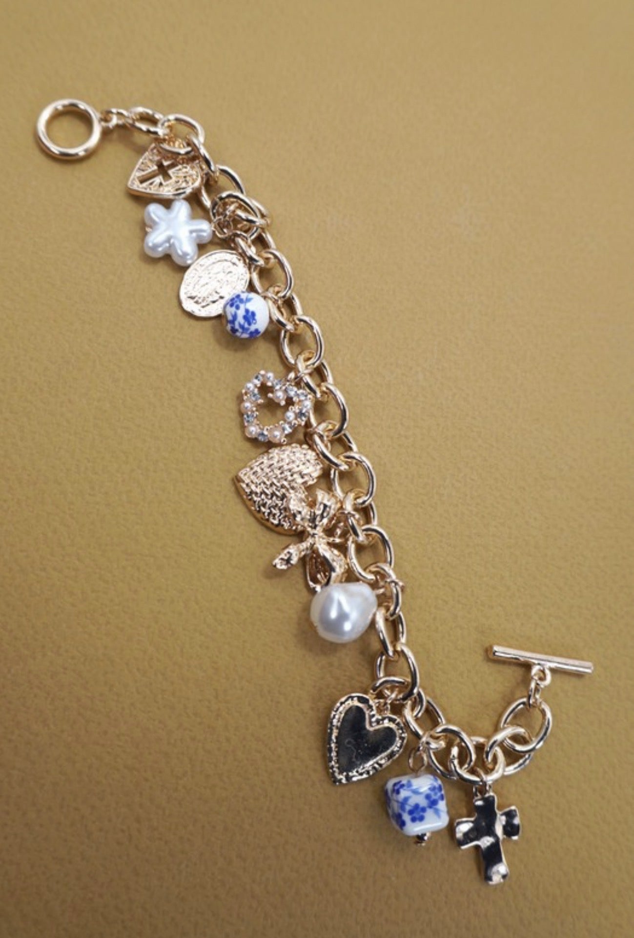 Faith and flowers bracelet