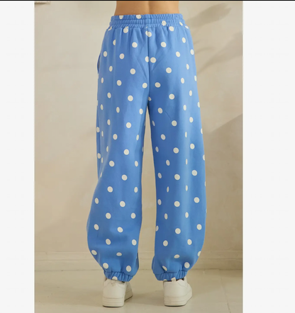 Bluebird Polka Dot Joggers