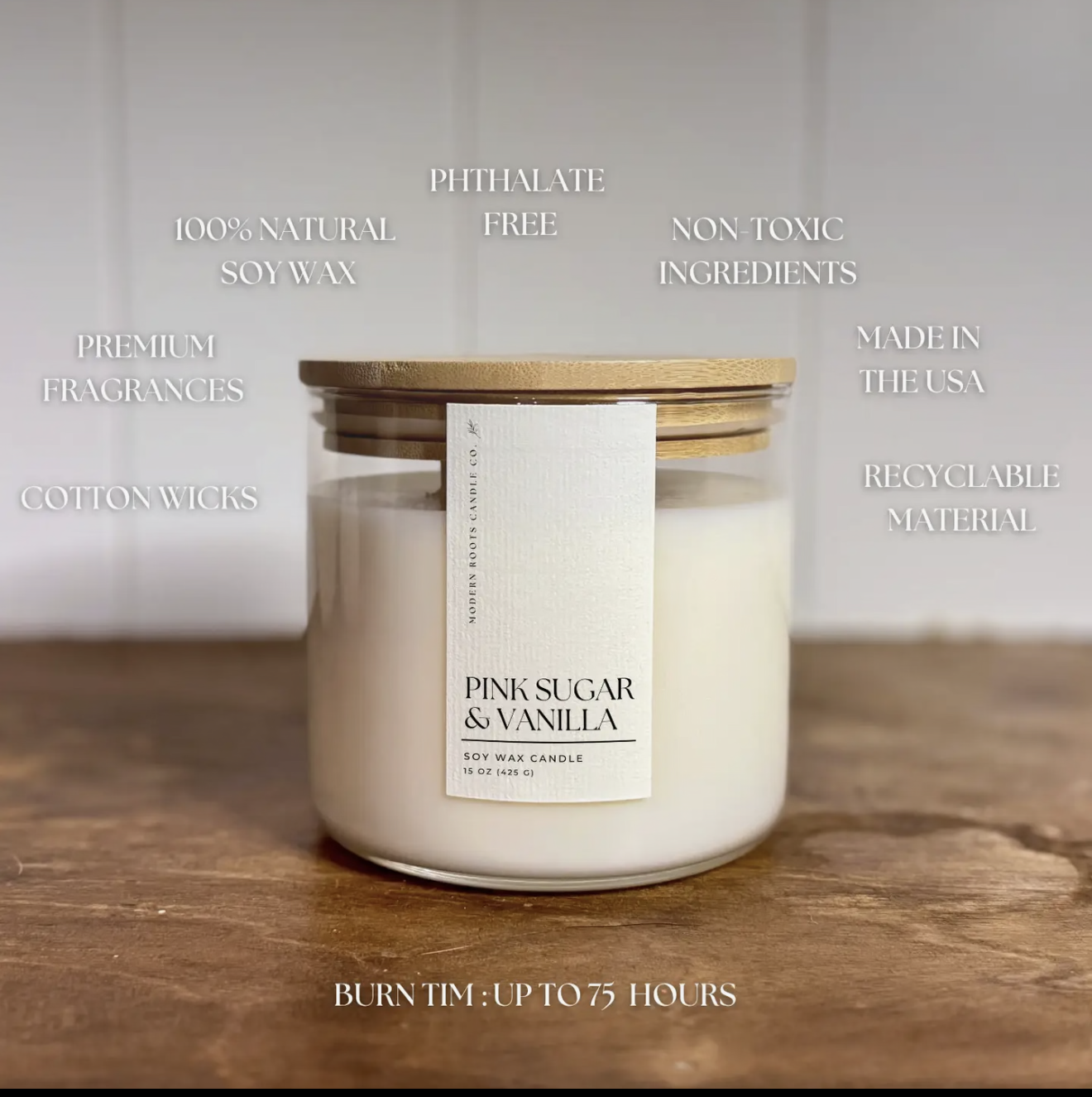 Pink Sugar and Vanilla Soy Candle