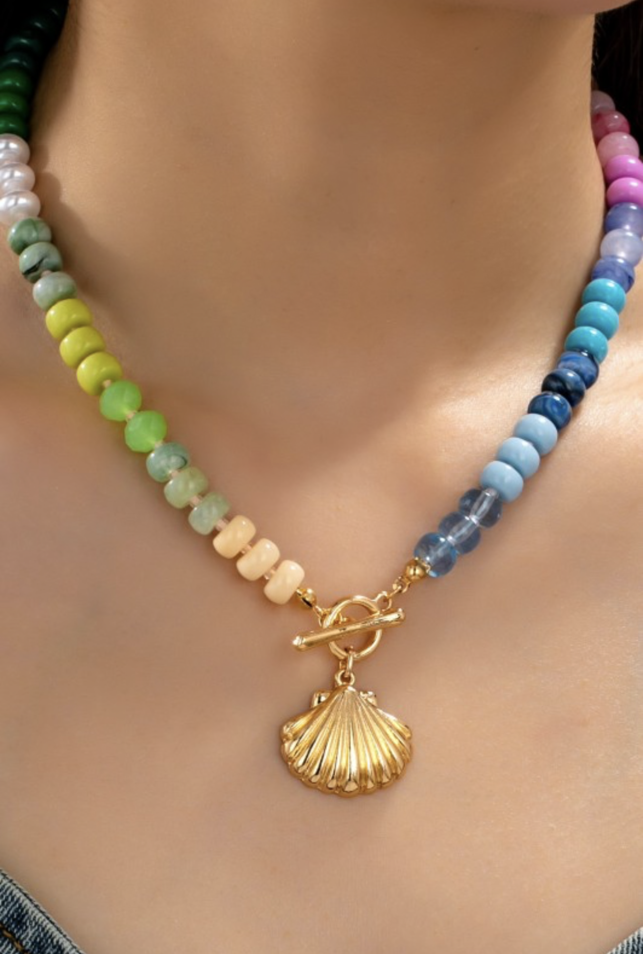 Seaside Rainbow Necklace