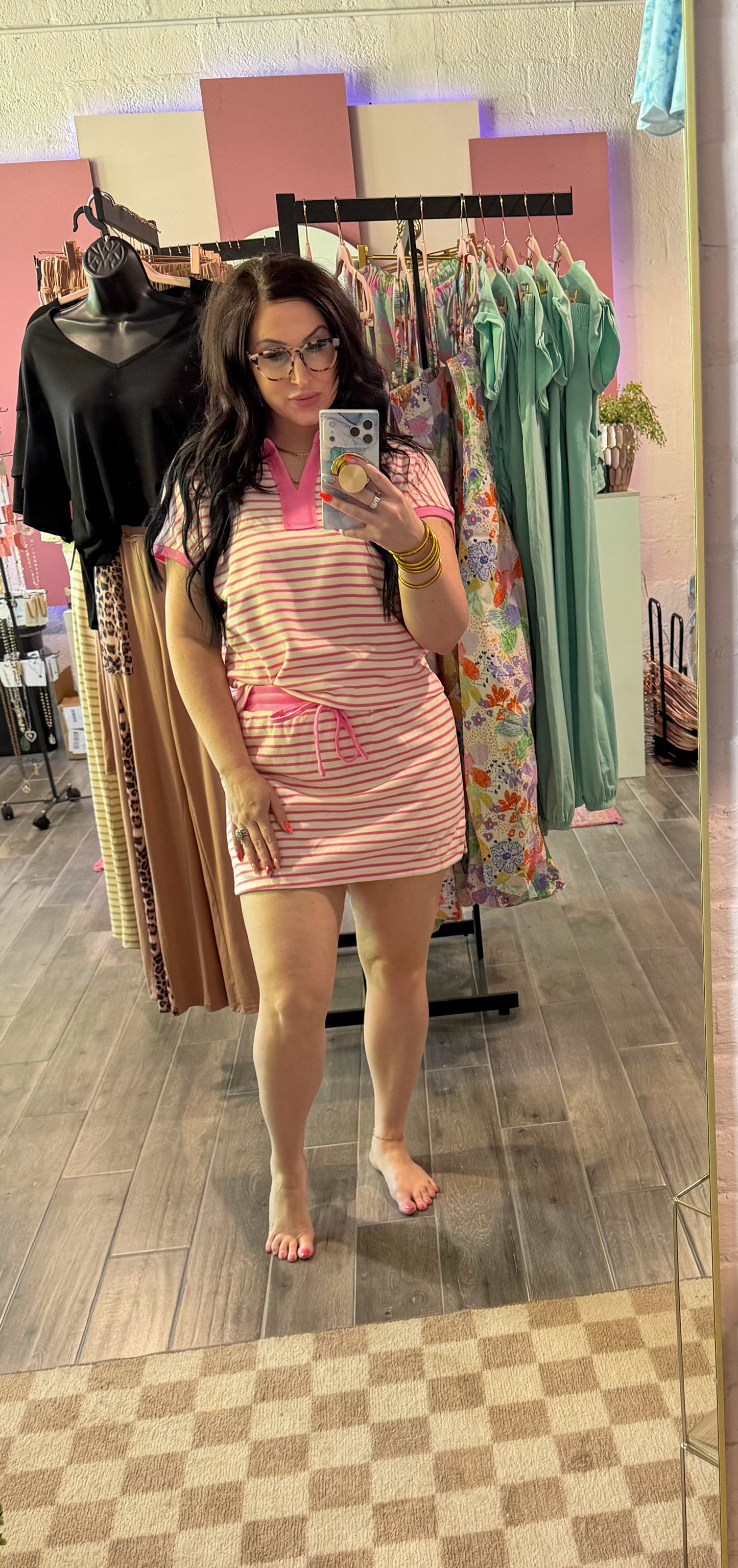 Pretty In Pink Polo Set