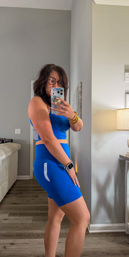 Blue Active Wear Top