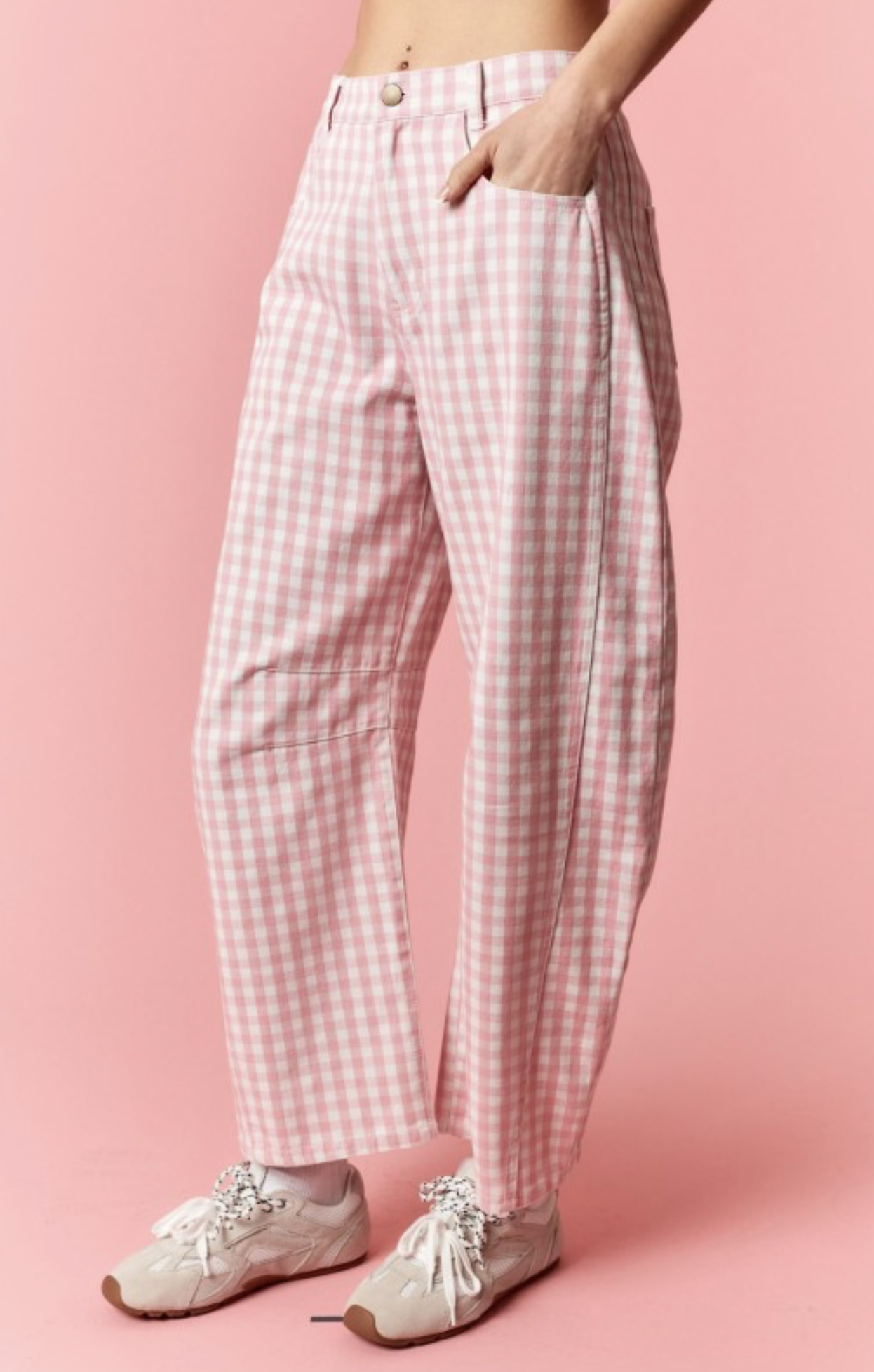 Pink Picnic Barrel Jeans